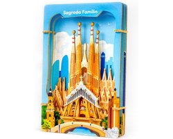 Bouwpakket DIY 3D Theater Sagrada Familia- Barcelona- hout — cadeau in Hobby