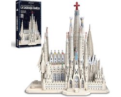 Metalen 3D-Puzzel Architectuurmodel Sagrada Familia - 450 Delen Roestvrij Staal — cadeau in Hobby
