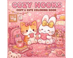 Cozy Nooks: Coloring Book for Adults and Teens Featuring Super Cute Nooks with Easy and Simple Designs for Relaxation — cadeau in Boeken