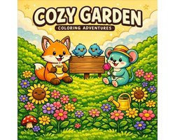 Cozy Garden: Coloring Book for Adults and Teens Featuring Super Cute Gardens with Easy and Simple Designs for Relaxation — cadeau in Boeken