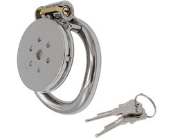 Chastity Cage Metal Male Chastity Device Cock Cage with Dark Lock Design BDSM Bondage Penis Cage Sex Toys for Couples (L) — cadeau in Cadeau-ideeën