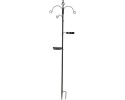 Esschert Design - Best For Birds Voederstation - zwart - 52 x 18 x 201 cm — cadeau in Wonen & Interieur