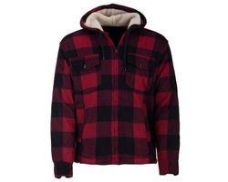 Thermal Hooded Work Jacket for Men in Checked Design, Sizes M-3XL — cadeau in Cadeau-ideeën
