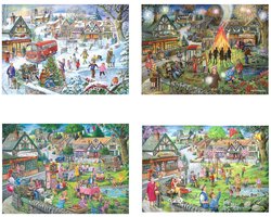 Seasons On The Green 4x 500 Stukjes — cadeau in Spellen & Speelgoed