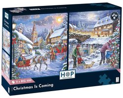 Christmas Is Coming Puzzel 2x 500XL Stukjes — cadeau in Spellen & Speelgoed