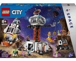 LEGO 60434 City Ruimtebasis en raketlanceringsplatform Speelgoed Raket, Robot en Alien Set — cadeau in Spellen & Speelgoed