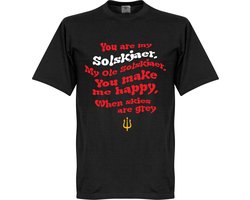 Ole Solskjaer Song T-Shirt - Zwart - M — cadeau in Mode & Accessoires