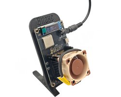 Bitaxe 601 Gamma 100% Noiseless - Stille Variant - Inclusief Stand & EU Stekker - 1.2 TH/s - Bitcoin Mini Miner Kit - Versie 2025 - Zwart — cadeau in Cadeau-ideeën