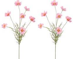 Viv! Home Luxuries Cosmos - kunstbloem - 2 stuks - roze - 77cm — cadeau in Wonen & Interieur