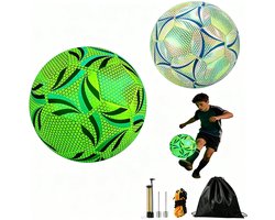 VHV - Lichtgevende Voetbal - Maat 5 Reflecterende Bal - PU Trainingsbal voor Avondspel — cadeau in Sport & Outdoor