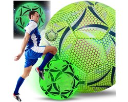 VIVE Fitness - Fluorescerende Voetbal - Lichtgevend - Geel-Limoen — cadeau in Spellen & Speelgoed
