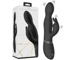 VIVE by Shots - Niva - Rotating Rabbit Vibrator - Black — cadeau in Cadeau-ideeën