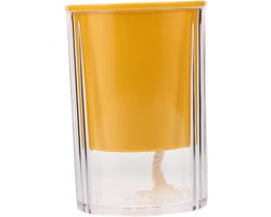 Decoratieve Vaas - Bloempot Binnen - Planten Verzorgen - Zelfwaterend Systeem - 10.3 CM - Geel — cadeau in Wonen & Interieur