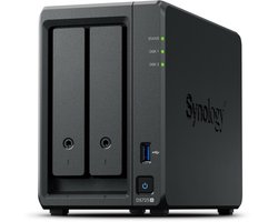 Synology DiskStation DS725+ - NAS - 2 bay (plus 2x M.2 slots) - 4GB DDR4 - 0TB - 1x 1G - 1x 2.5G netwerk — cadeau in Eten & Drinken