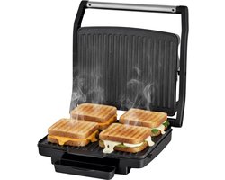 Tosti Apparaat XL voor 4 Tosti's met Temperatuurregeling - Grill IJzer - Contactgrill - Apparaten - Uitklapbaar - COOK-IT — cadeau in Kookcadeaus