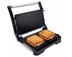 Tosti Apparaat voor 2 Tosti's - Grill IJzer - Contactgrill - Panini - Apparaten - Uitklapbaar - Vivid Green — cadeau in Kookcadeaus