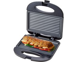 COOK-IT Tosti IJzer - Compact Grill Apparaat - Sandwich Maker - Anti Aanbaklaag - Croque Monsieur Toestel — cadeau in Kookcadeaus