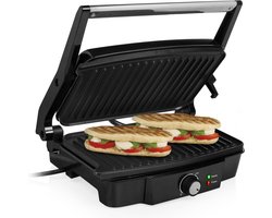 Tristar Contactgrill - GR-2852 - 1500W - Tosti apparaat - 28x17cm bakoppervlak - Aluminium — cadeau in Kookcadeaus