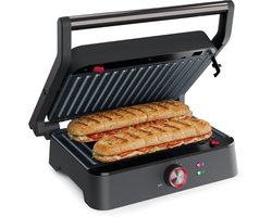 Princess Contactgrill - tosti apparaat - Grill 27,5x18cm - 117502 - 1800W - Uitklapbaar - Uitneembare PFAS-vrije platen - vaatwasserbestendig — cadeau in Kookcadeaus