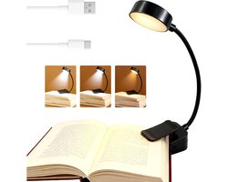 Draagbare Oplaadbare Leeslamp met Flexibele 360 Graden Hals - Ideaal voor Bed en Bureau — cadeau in Gadgets