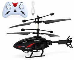 RC Helikopter met Afstandsbediening – Dual Mode Besturing – LED Verlichting – Oplaadbaar – Botsingsbeveiliging — cadeau in Spellen & Speelgoed