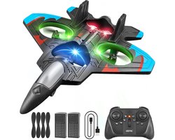 V32 Schuim RC Vliegtuigen - voor kinderen en volwassenen van 8-16 jaar - RC Gevechtsvliegtuig met verlichting - 360° Flip Gevechtsvliegtuig Speelgoed - Stunt Roll - Vliegtuig Speelgoed Cadeau voor Kinderen (inclusief 2 batterij) — cadeau in Spellen & Speelgoed