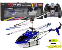 Syma S107G RC helikopter - met 3 Kanaal vliegroute - blauw/wit — cadeau in Spellen & Speelgoed
