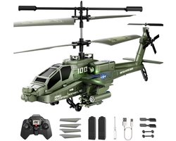 NIVA® Rc Helicopter - Bestuurbare Helikopter - Rc Helicopter voor Buiten - Groen - 29cm x 10cm x 12cm — cadeau in Spellen & Speelgoed