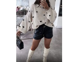 Trui Hartjes - Beige — cadeau in Mode & Accessoires