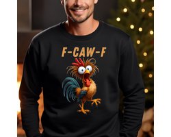 Uniseks F-CAW-F zwarte sweater maat L- heerlijke trui- Cadeau tip- ronde hals. — cadeau in Mode & Accessoires