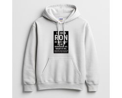 Grappig Ron Hoodie – IK BEN RON IK DOE WAT IK WIL WANNEER IK WIL WAAR IK WIL – Unisex Hoodie voor Dames & Heren – Leuk Cadeau — cadeau in Mode & Accessoires