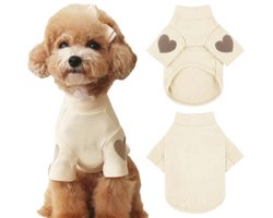 Hond Sweatshirt voor Kleine en Medium Honden met Hartprint - Comfortabele Huisdier Outfit — cadeau in Cadeau-ideeën