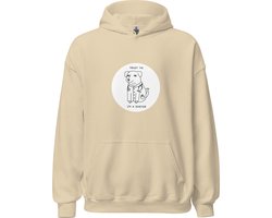 Hoodie Sweater | I'm A Dogtor | Hond | Honden | Grappig | fun - Maat XXL - Trui - Kleding - Beige - Unisex - Katoen - Polyester - Capuchon - Lange mouw - Steekzakken — cadeau in Mode & Accessoires