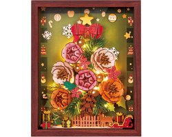 Rolife Everglow Christmas Tree by Rowood - Rowood Wooden Bloom Craft Series - TW05H - Kerst - Bloemen - Bouwpakket — cadeau in Hobby