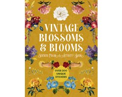Vintage Blossoms and Blooms Sticker, Color and Activity Book — cadeau in Hobby