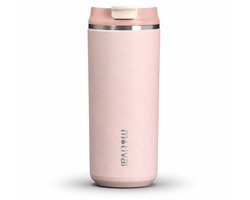 Motivai Daily Cup – Thermosbeker To Go – 470ML RVS Thermosmok – Lekvrij – Dubbelwandig Geïsoleerd – BPA-vrij & Duurzaam – Koffiebeker voor Onderweg – Rosé — cadeau in Koken & Dineren