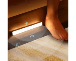 Brylight - Nachtlampje Volwassenen - Slaapkamer Bed Verlichting- Draadloos met Sensor- Voeteneinde Licht - Lamp - Oplaadbaar - Zonder Boren - Onderbouw Verlichting- Bedlampje - Keukenverlichting Onderbouw Led - Nachtlampje kinderen — cadeau in Wonen & Interieur