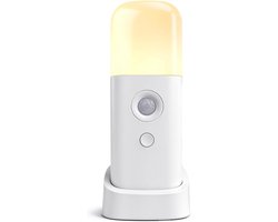 Motion Sensor Nachtlicht, dimbare nachtverlichting met 5 helderheidsniveaus, 2000mAh oplaadbare batterij bedieningslicht, draagbare bewegingssensor licht voor kinderen, slaapkamer — cadeau in Wonen & Interieur