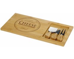 TakeTokio Bamboe Kaasplank met 4 Messen — cadeau in Kookcadeaus