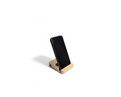 Houten Telefoon & Tablet Houder | Universele Standaard voor iPad en Smartphone | Berkenhout | Naturel | 10x8 cm — cadeau in Telefoon & Tablet