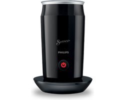 Philips Senseo Elektrische Melkopschuimer CA6500/60 - Antikleeflaag - Vaatwasserbestendig - Ook voor Cappuccino - Zwart - 120ml — cadeau in Kookcadeaus