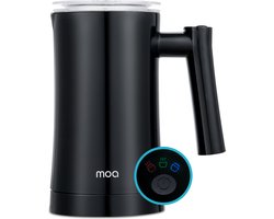 MOA Elektrische Melkopschuimer - 3-in-1 - Handige Melkschuimer - 330 ML - Voor Cappuccino - Melkklopper - Zwart — cadeau in Kookcadeaus