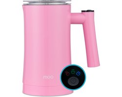 MOA Elektrische Melkopschuimer - 3-in-1 - Handige Melkschuimer - 330 ML - Voor Cappuccino - Melkklopper - Roze — cadeau in Kookcadeaus