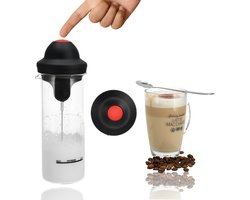 Elektrische Melkopschuimer RVS – Draadloos en BPA-vrij – Voor Warme en Koude Melk – Latte en Cappuccino Schuimer – Met Anti-Aankoek Glaskan — cadeau in Kookcadeaus