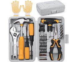 Compacte Handgereedschapset voor Huishoudelijke Klussen, Draagbare Gereedschapskoffer met Essentiële Tools voor Thuis en Kantoor — cadeau in Gereedschap