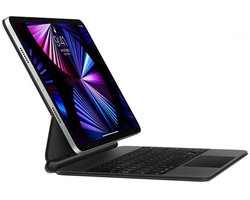 Toetsenbord Hoes Geschikt Voor Apple iPad 2025 11 Inch (11th Gen) / iPad 2022 10.9 Inch (10th Gen) 10de Generatie - Bluetooth Magnetisch Keyboard Case - met Touchpad Muis en Verlichting - QWERTY - Zwart — cadeau in Telefoon & Tablet