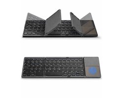IMENGINE® Opvouwbaar Bluetooth Toetsenbord met Touchpad – Draadloos QWERTY Keyboard – 197g – Voor Tablet, iPad, Smartphone, Laptop & PC – Oplaadbaar — cadeau in Gadgets