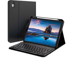 Accezz Tablet Toetsenbord Hoes - Geschikt voor Apple iPad 11 2025 A16 / iPad 10e generatie (2022) 10.9 inch - QWERTY Bluetooth Keyboard Bookcase — cadeau in Telefoon & Tablet
