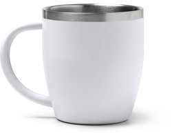 Bany Thermos 1518 RVS- Wit - 300 ML - Dubbelwandig met Handvat zonder deksel - dubbelwandige vacuüm geïsoleerde koffiebeker - Thee - Koffie. Geschikt voor laser — cadeau in Koken & Dineren