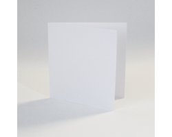 Blanco Gevouwen Kaarten Wit - 40 stuks met envelop - 13x13 cm gevouwen — cadeau in Cadeau-ideeën